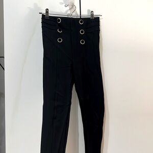 Zara high-waisted embellished leggings, size small